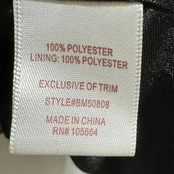 American Glamour by Badgley Mischka Black Embellished Blouse Size 2X - Picture 5 of 5